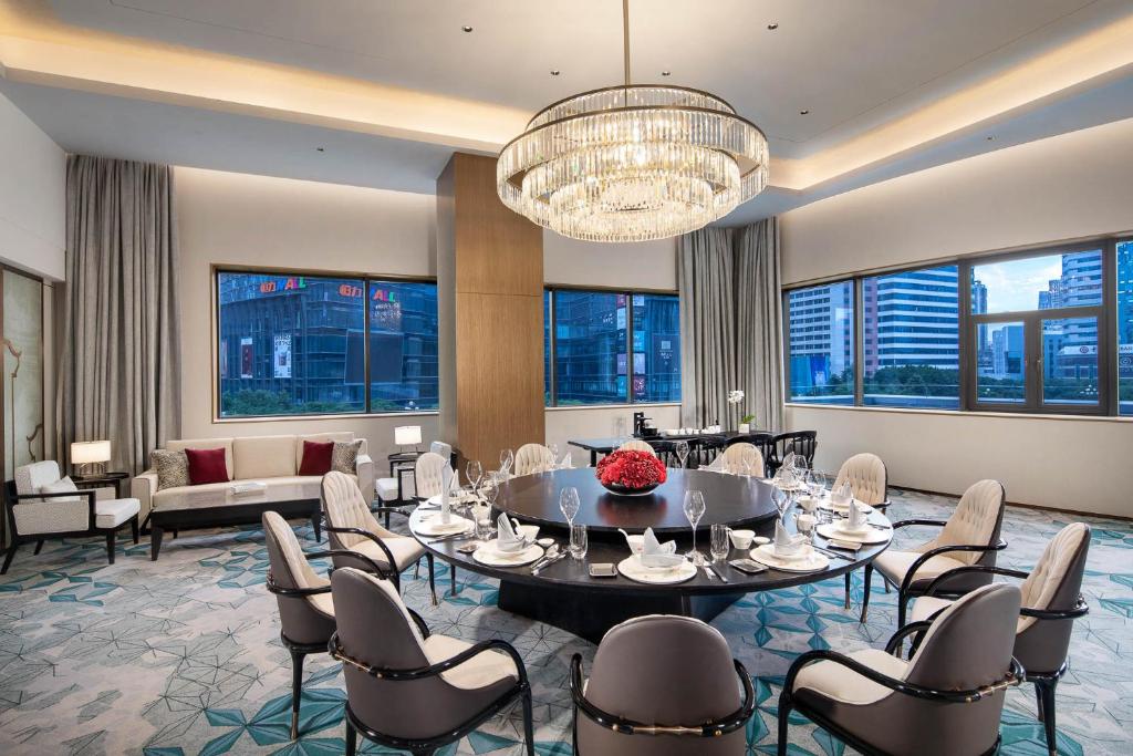 Posezení v ubytování Foreign Trade Centre C&D Hotel,Fuzhou