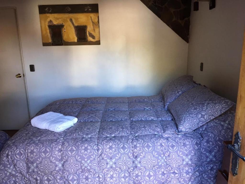 Postel nebo postele na pokoji v ubytování Hostal Puritama