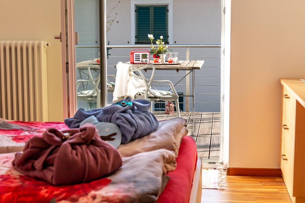 Postel nebo postele na pokoji v ubytování Apartment Haus Lang