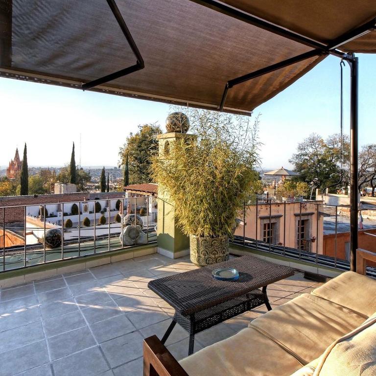 Balkón nebo terasa v ubytování Casa Schuck Boutique Hotel