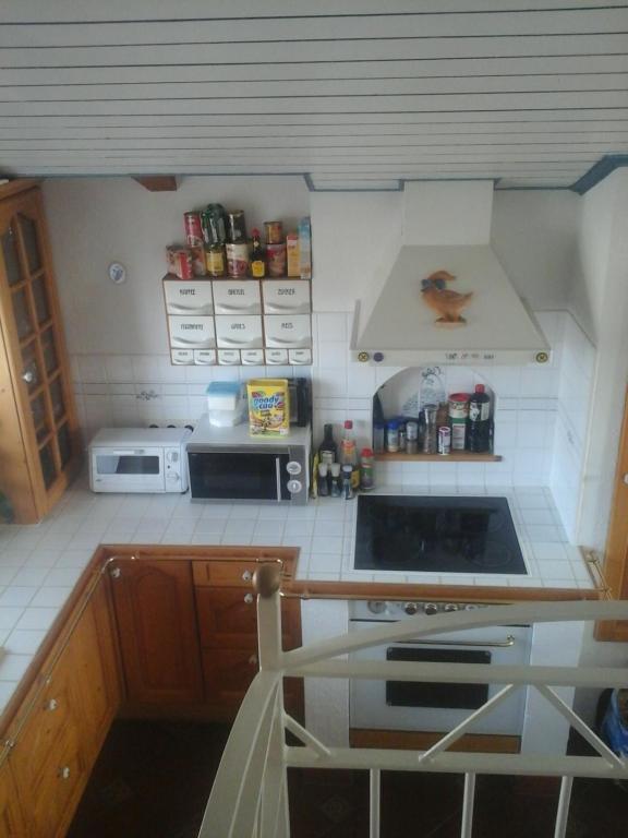 Kuchyň nebo kuchyňský kout v ubytování Appartment Andrea