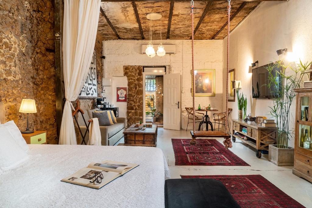 Posezení v ubytování Trieste Neve Tzedek Boutique Suites Tel Aviv