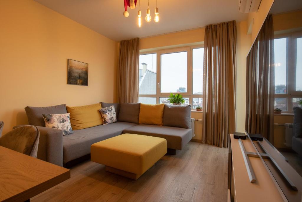 A seating area at Apartment City View 2