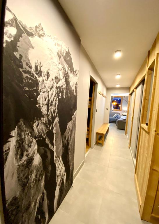 Postel nebo postele na pokoji v ubytování L'Écrin Alpin - somptueux 4 pièces NEUF cœur station