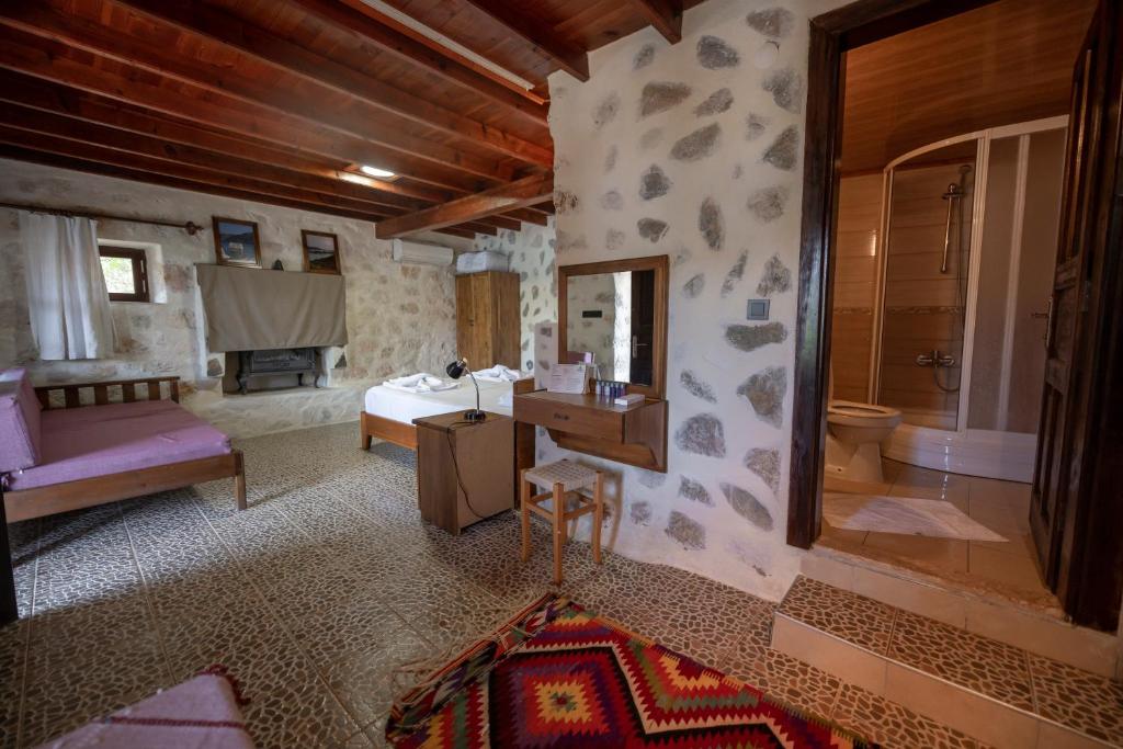 Koupelna v ubytování Ankh Pension