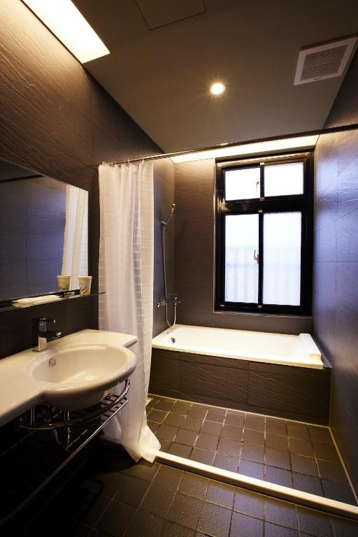 Koupelna v ubytování Main Inn Taipei
