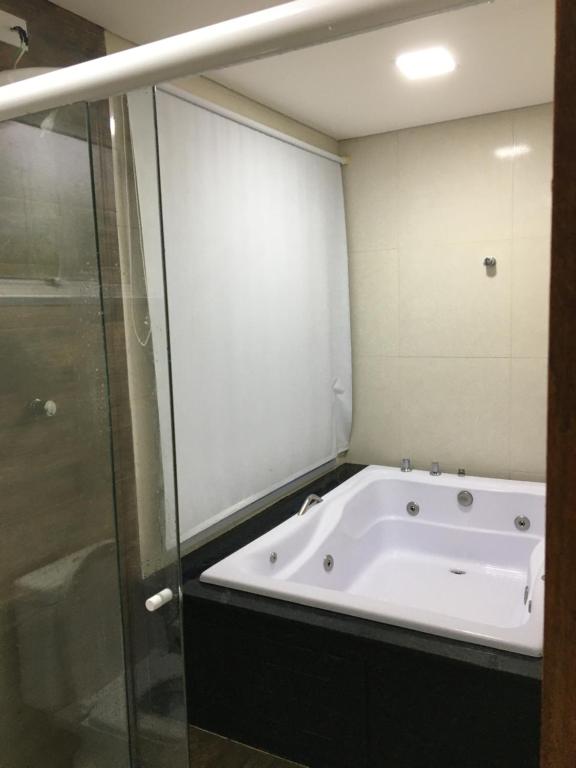 Koupelna v ubytování Trakai Suites