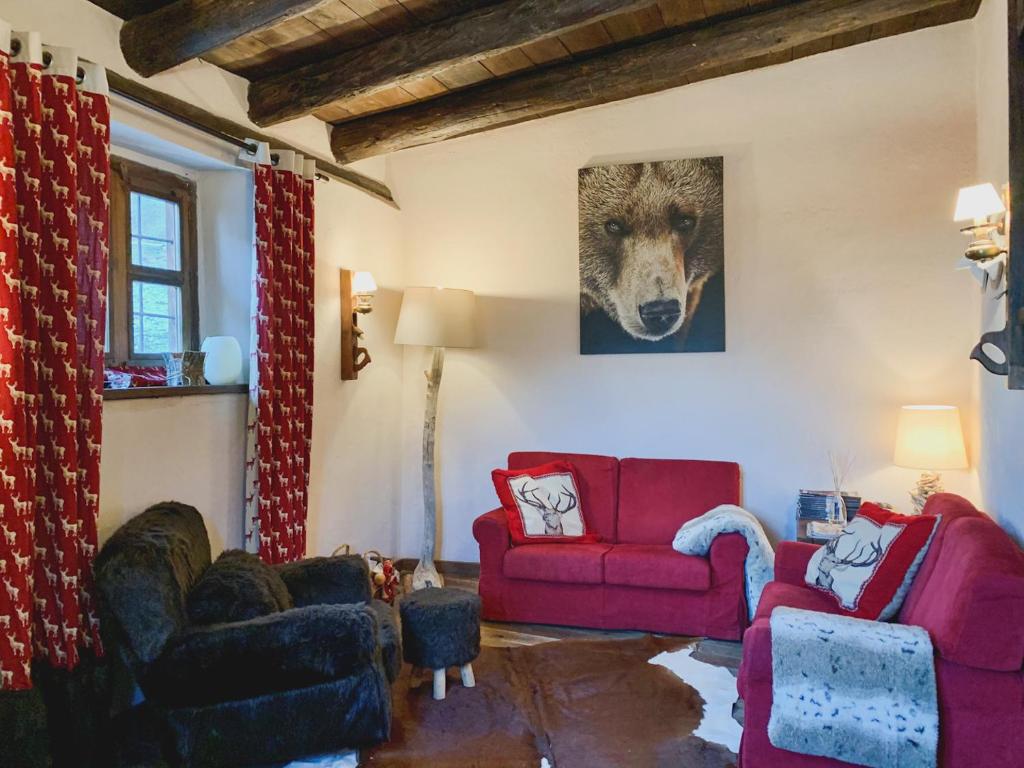 Część wypoczynkowa w obiekcie Locanda Allevè Hotel Ristorante