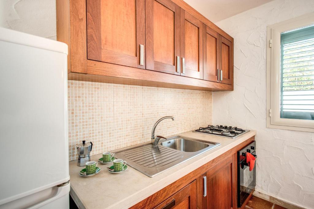 Kuchyň nebo kuchyňský kout v ubytování Starfish accomodation