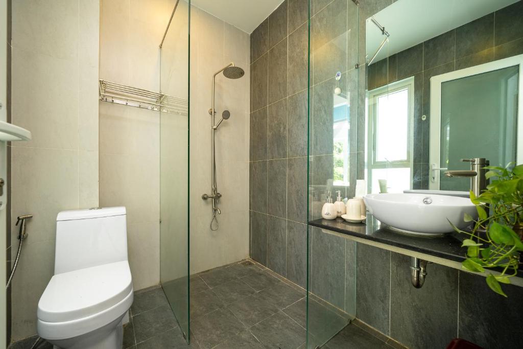 Koupelna v ubytování Dao tien Homestay