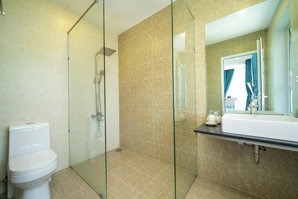 Koupelna v ubytování Dao tien Homestay