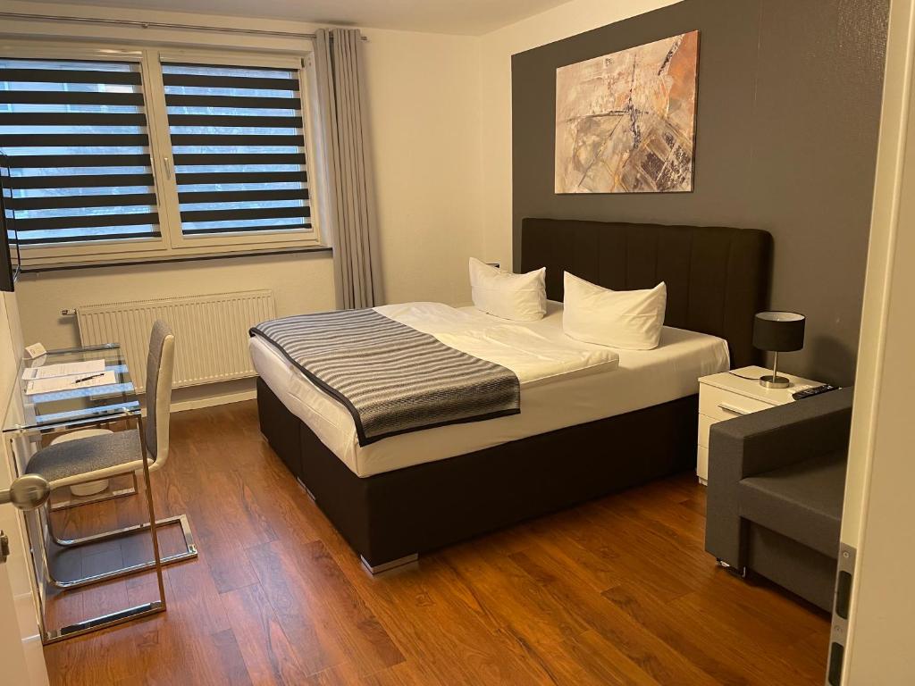Postel nebo postele na pokoji v ubytování Hotel Teatro
