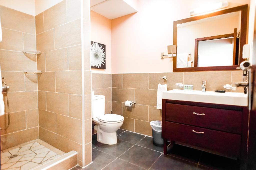 Koupelna v ubytování Hotel Sarah Nui