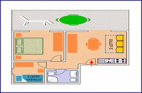 Půdorys ubytování Hotel Residence La Rotonda