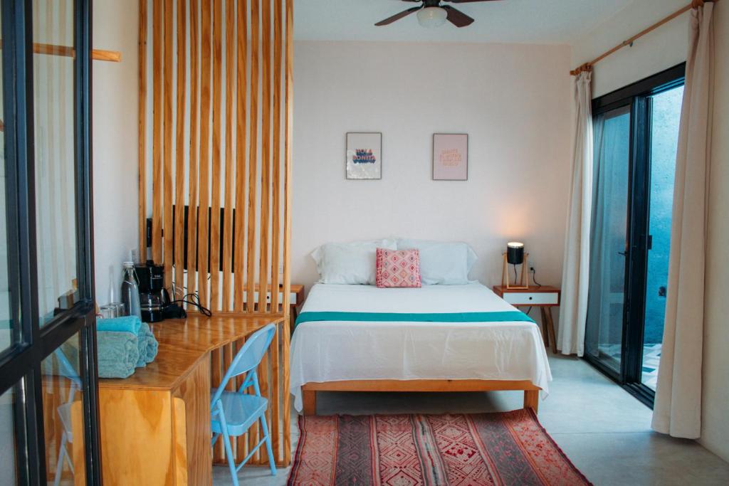 Postel nebo postele na pokoji v ubytování Azul Cielo Hostel
