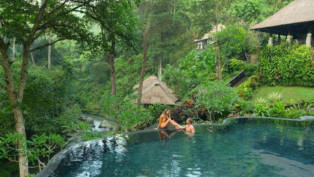 Zahrada ubytování Maya Ubud Resort & Spa
