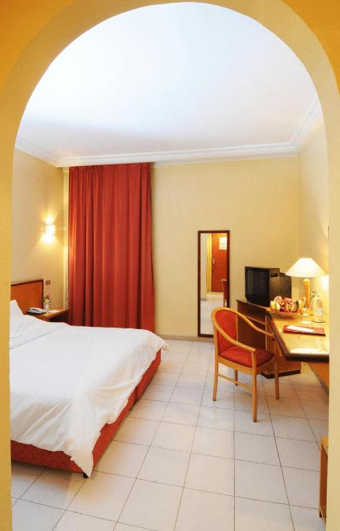 TV a/nebo společenská místnost v ubytování Hotel du Parc