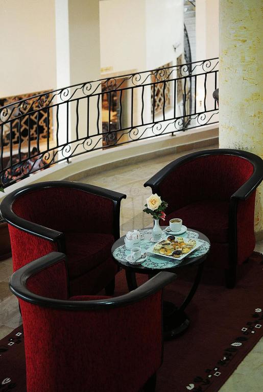 Posezení v ubytování Hotel du Parc