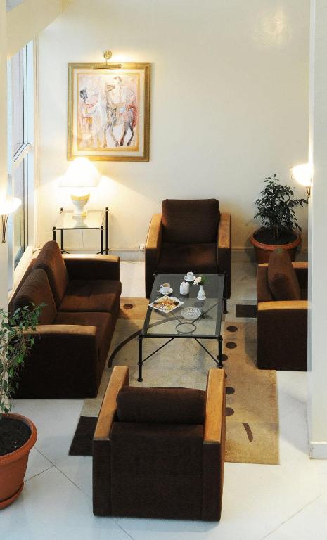Posezení v ubytování Hotel du Parc