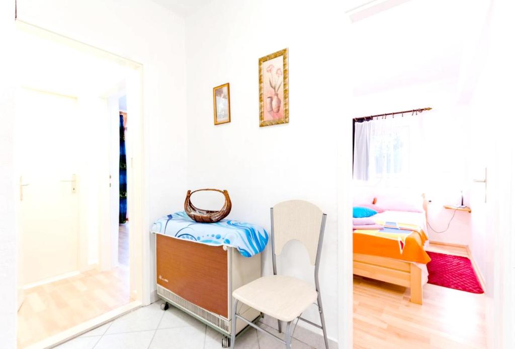 Posteľ alebo postele v izbe v ubytovaní Charming apartment with private pool in Mastrinka - 98 sqm