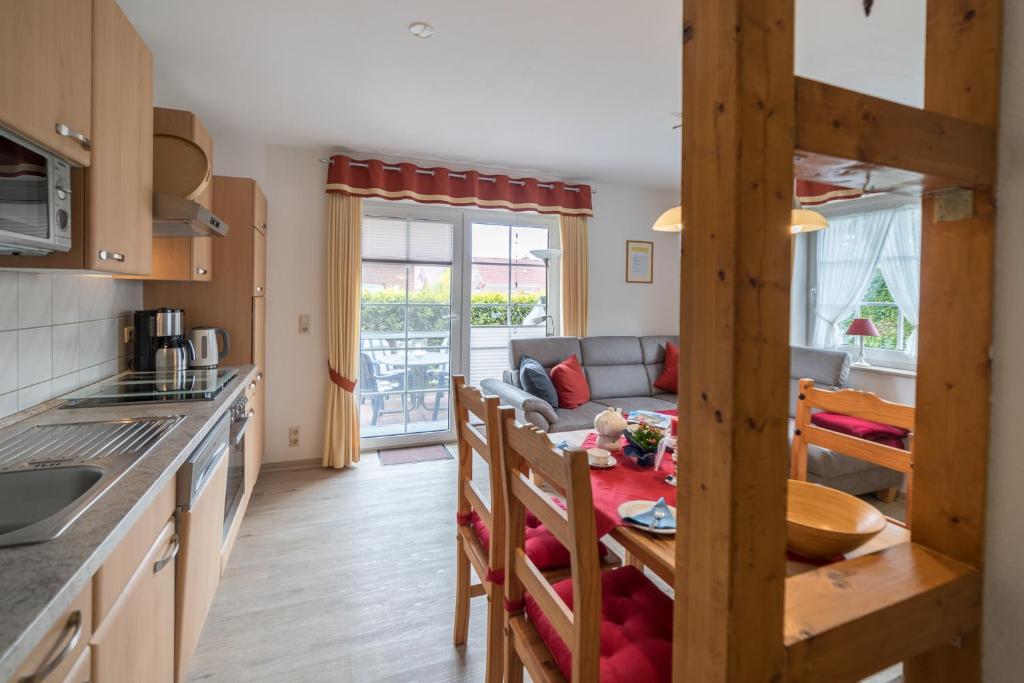 Kuchyň nebo kuchyňský kout v ubytování Ferienwohnung Pieper