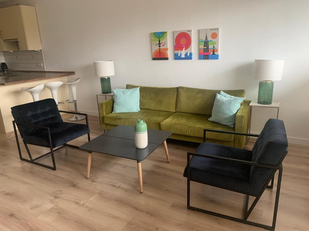 Posezení v ubytování Das Hotel Ostseeblick