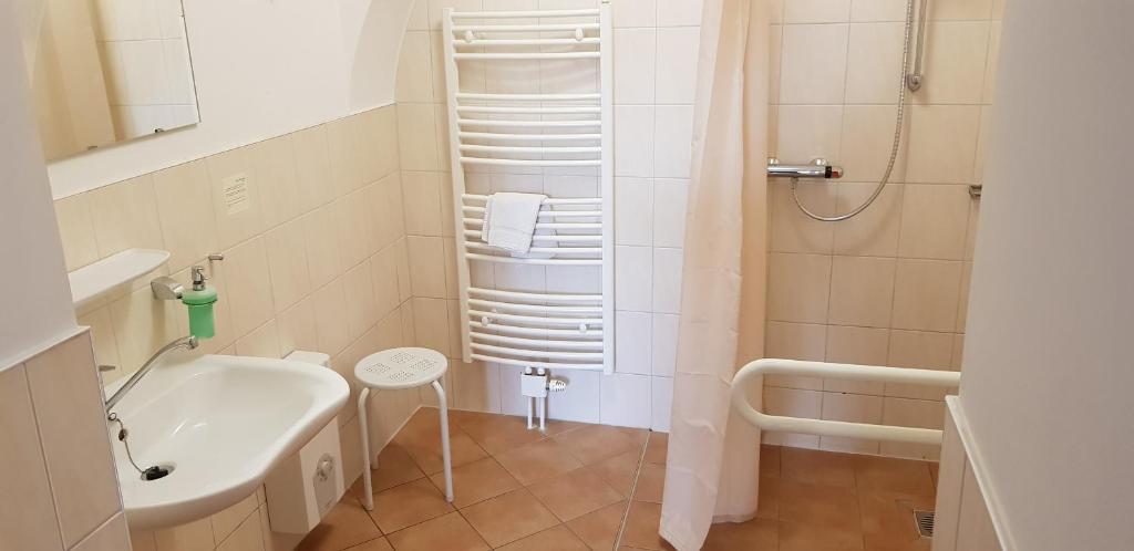 Koupelna v ubytování Garni Hotel Zum Hothertor