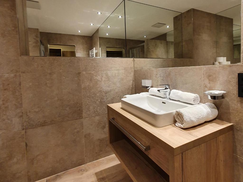 Koupelna v ubytování Alpenhotel Laurin