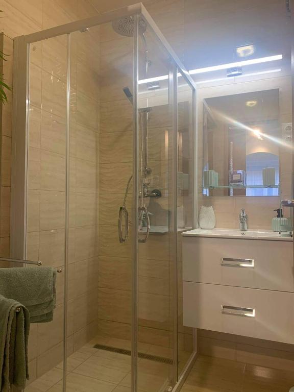 Kúpeľňa v ubytovaní Hévíz Lake Apartman