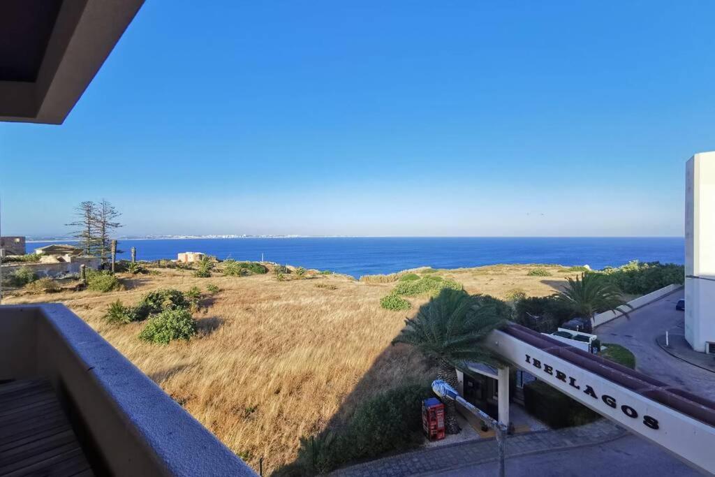 a view of the ocean from a balcony at Iberlagos283 - T2, com vista mar in Lagos