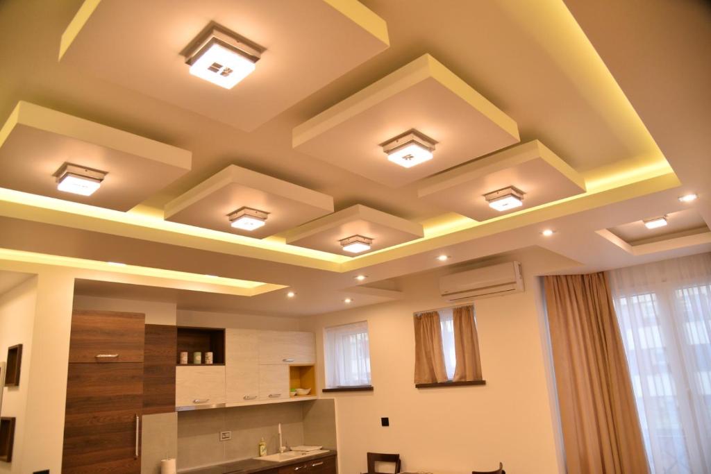 Kuchyň nebo kuchyňský kout v ubytování Bella apartments