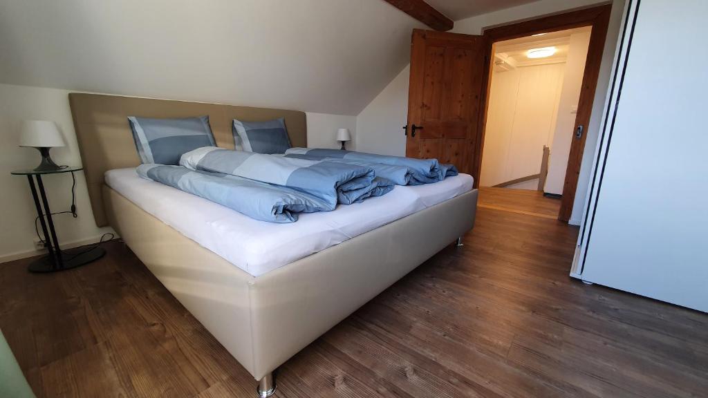 Postel nebo postele na pokoji v ubytování Ferienhaus Kluser