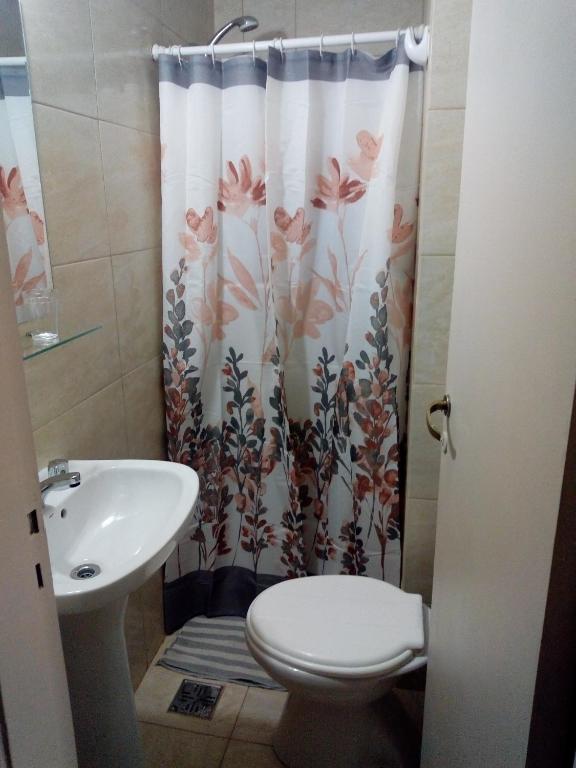 Koupelna v ubytování Astoria Patagonia habitaciones privadas