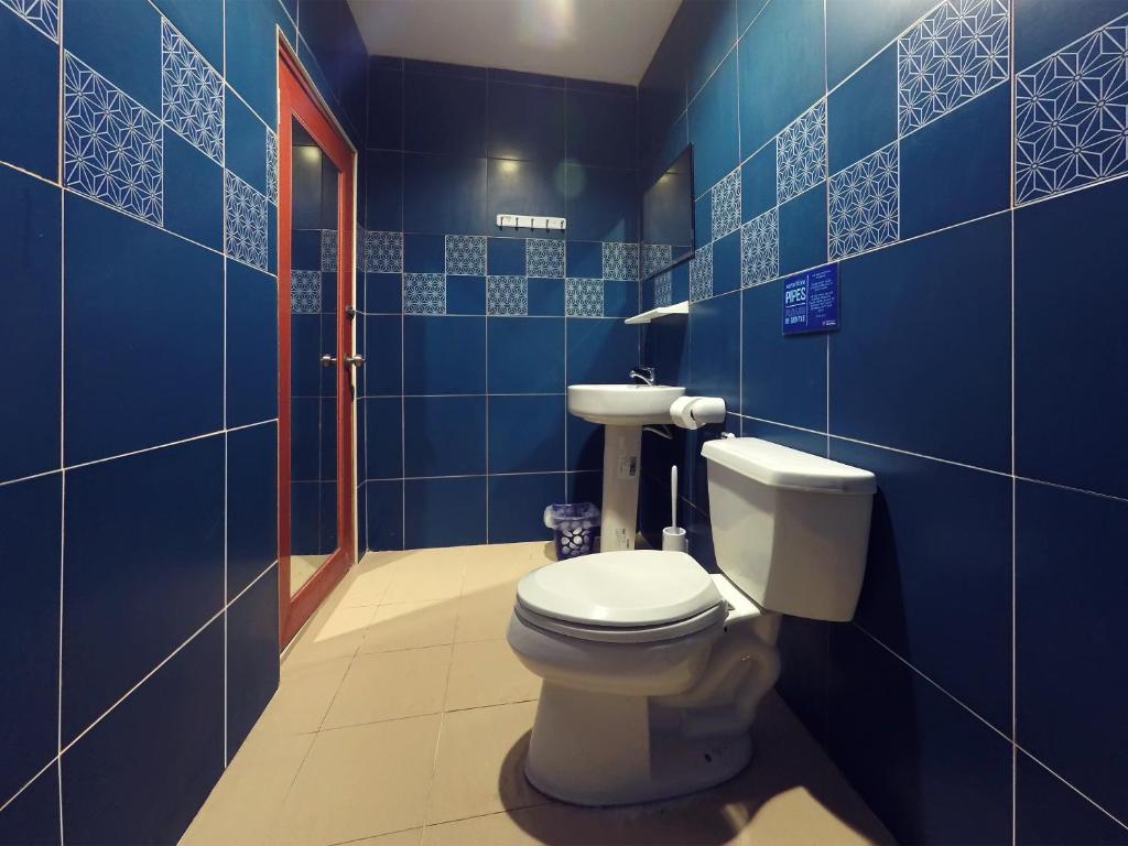 Koupelna v ubytování Aquablue Villa