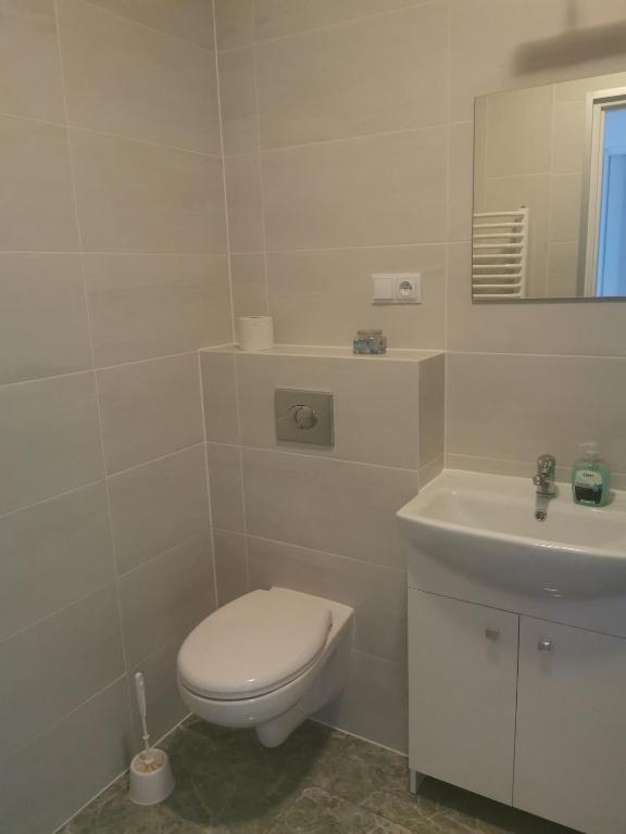 Kúpeľňa v ubytovaní Apartamenty Hejszowina