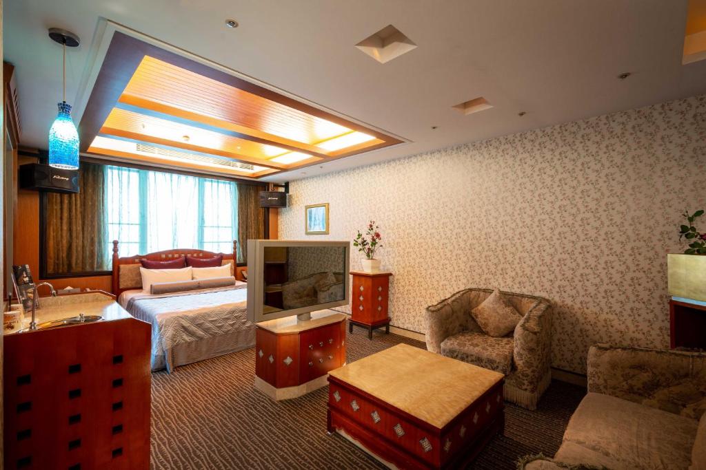 Postel nebo postele na pokoji v ubytování In-stone Motel