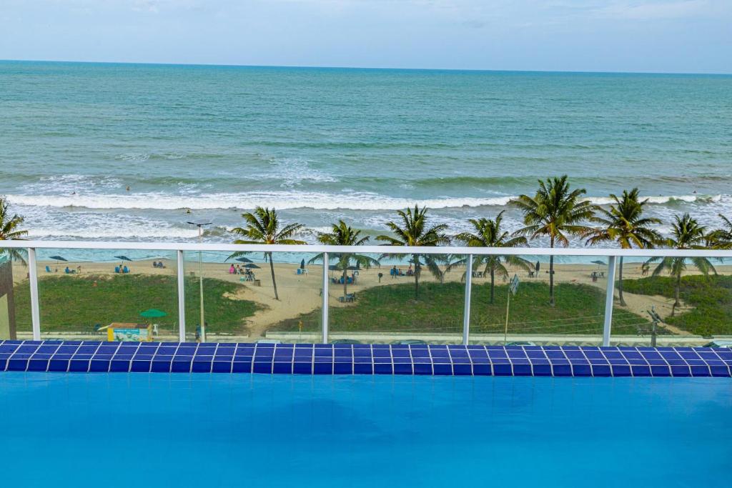  Flat Mobiliado Frente Mar - Mar Bello Plaza Intermares
