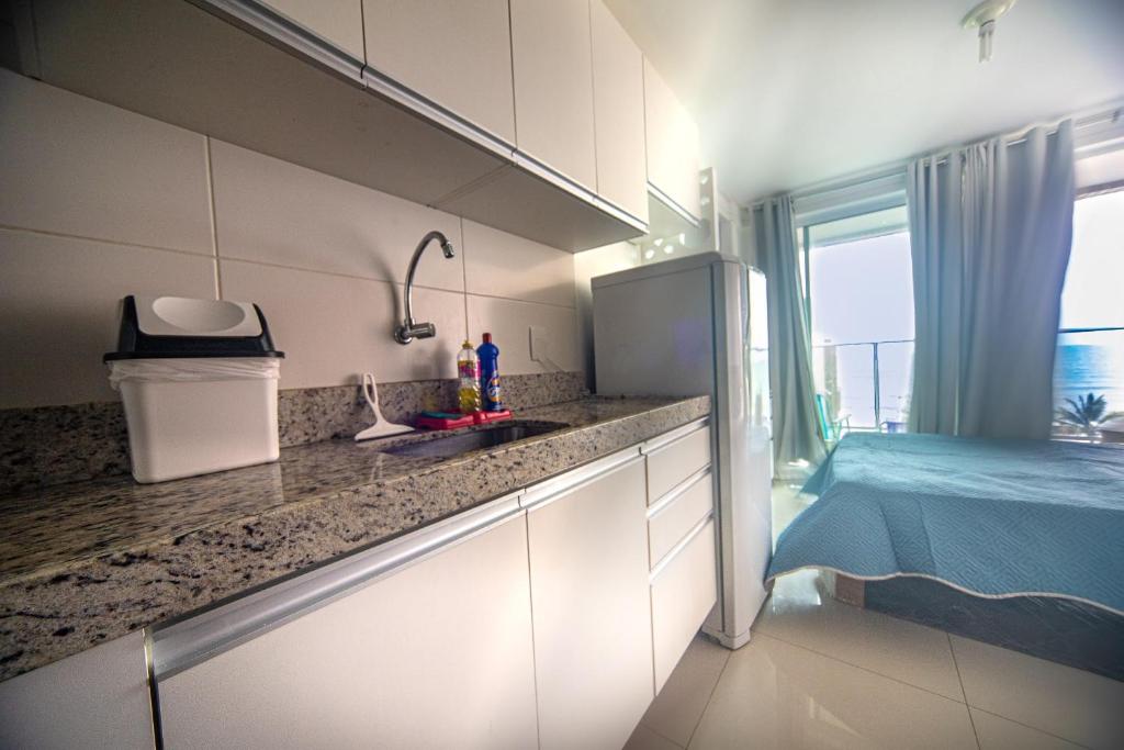  Flat Mobiliado Frente Mar - Mar Bello Plaza Intermares
