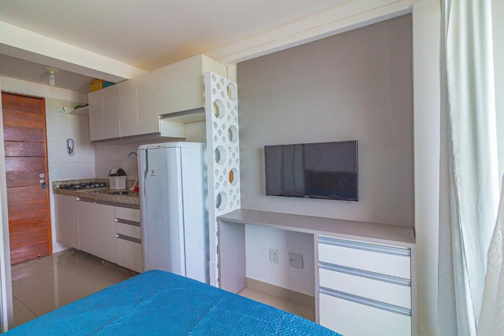  Flat Mobiliado Frente Mar - Mar Bello Plaza Intermares