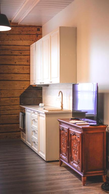 Kuchyň nebo kuchyňský kout v ubytování Õhtu Apartments