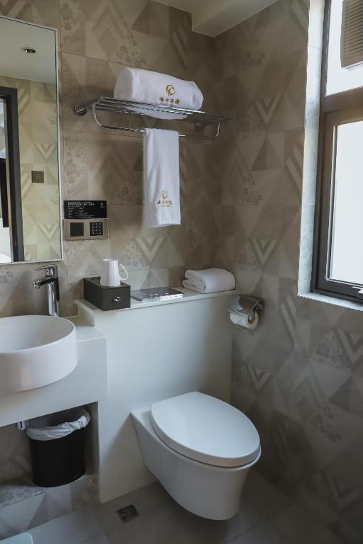 Koupelna v ubytování City Inn Macau