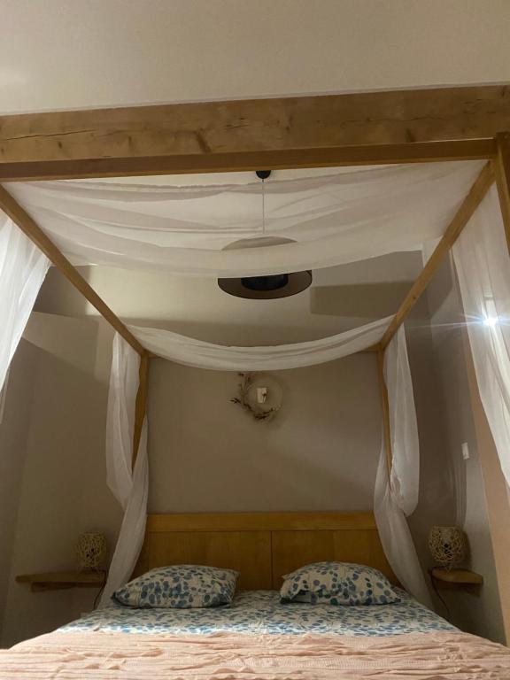 Cama ou camas em um quarto em Ferme "les Flaquettes"