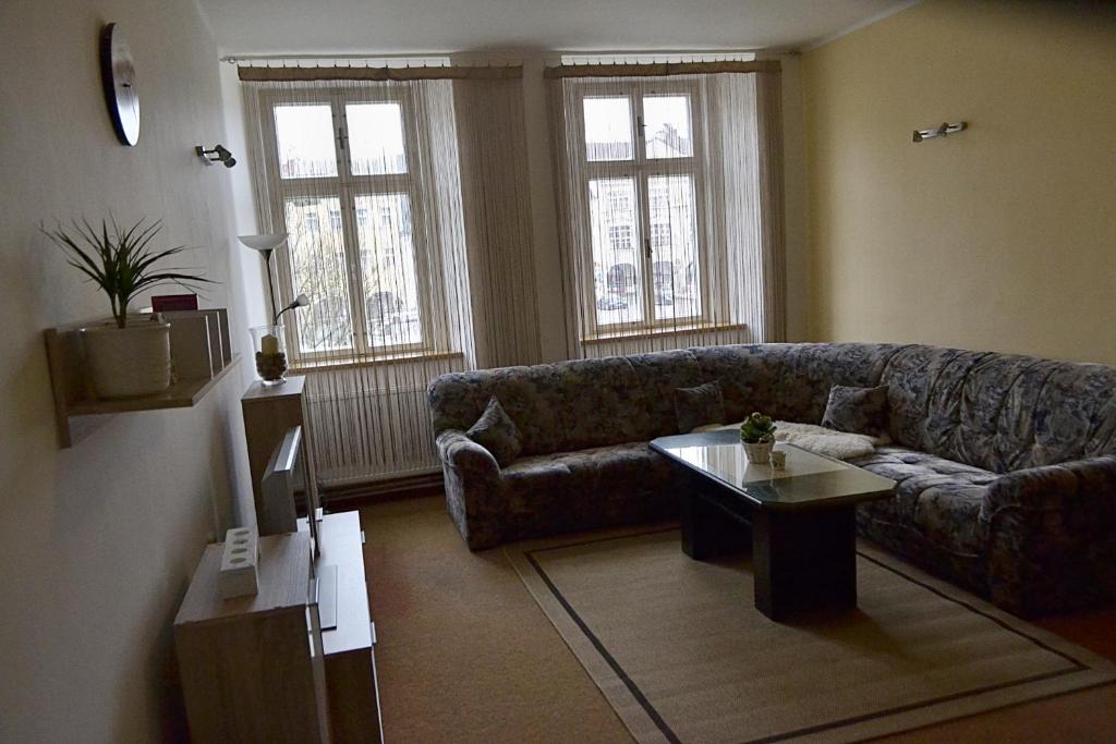 Posezení v ubytování Apartmán Náměstí Hostinné