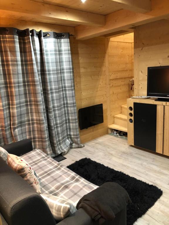 TV a/nebo společenská místnost v ubytování le mazot