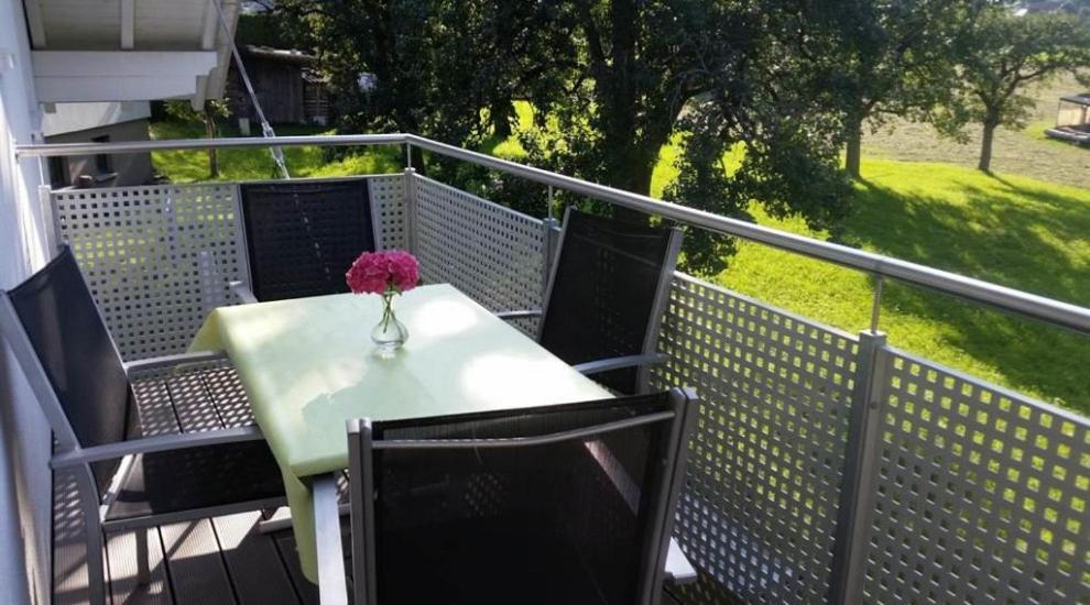 Balkón nebo terasa v ubytování Haus Sahin