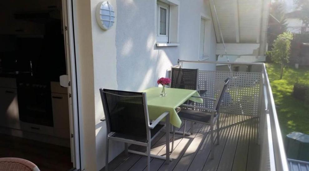 Balkón nebo terasa v ubytování Haus Sahin