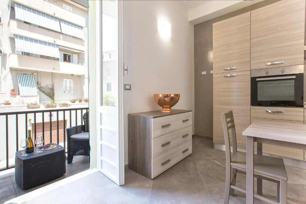 Kuchyň nebo kuchyňský kout v ubytování Nonna Adelina Apartments & rooms