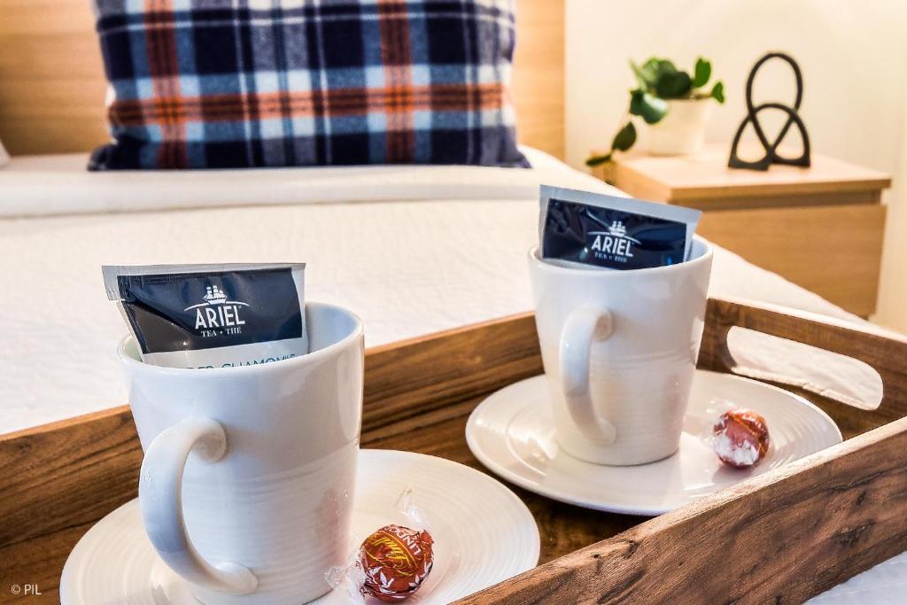 Příslušenství pro přípravu čaje a kávy v ubytování Le Plateau Ski Inout W 3bdrs W Pool Access
