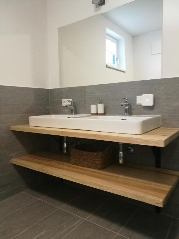 Kúpeľňa v ubytovaní Apartman Hechlstein v Tauplitz