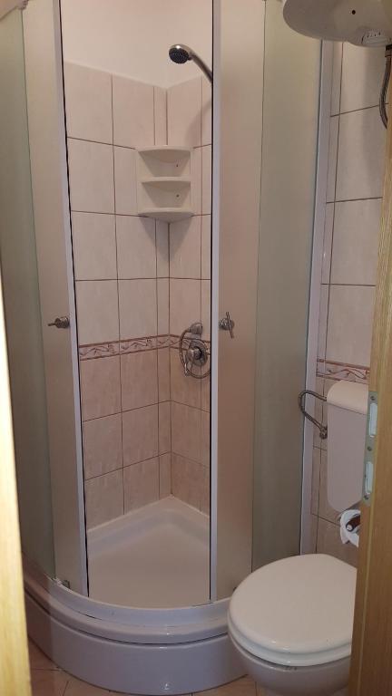 Koupelna v ubytování Apartmani Milenko Lubenice